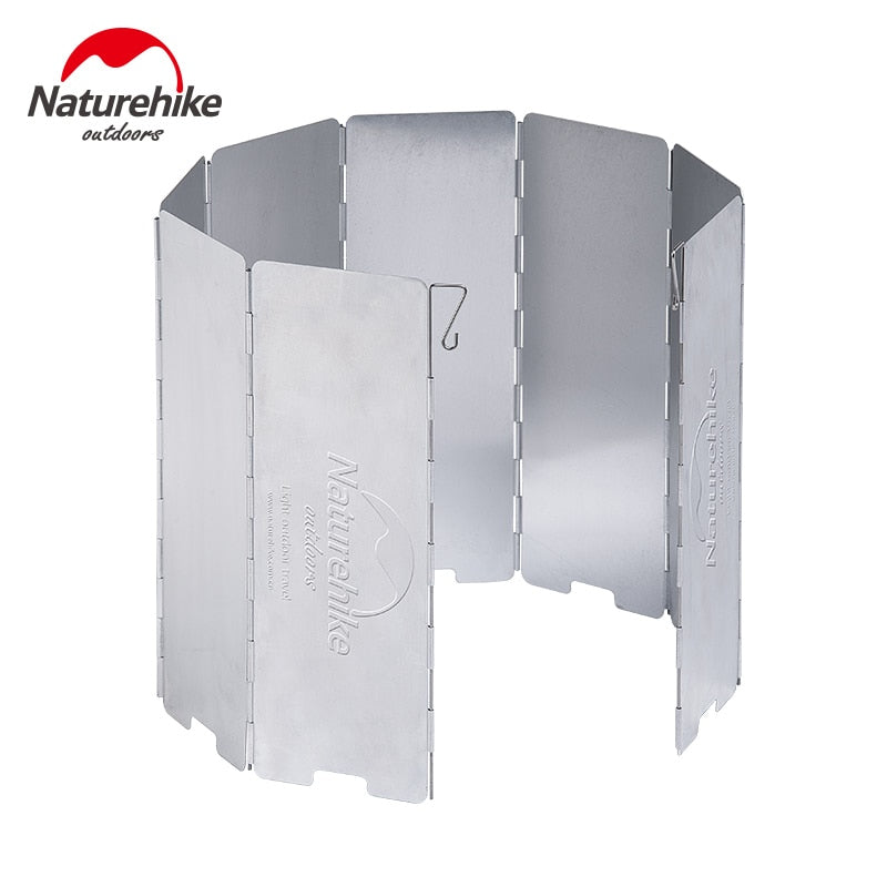 Naturhike Ultralight Outdoor 8 Plates Foldable Wind Shield For Camping Stoves Cooker