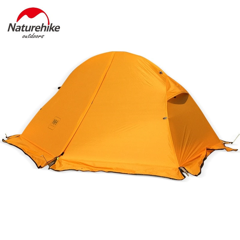 Naturehike Tentn Ultralight 1 Person Double Layers Aluminum Rod Hiking Tent 4 Season With Camping Mat
