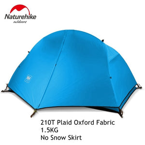 Naturehike Tentn Ultralight 1 Person Double Layers Aluminum Rod Hiking Tent 4 Season With Camping Mat