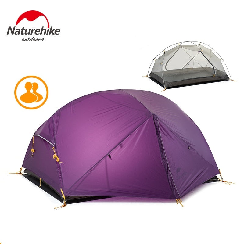 Naturehike New Mongar 2 Person Camping Tent Outdoor Ultralight 2 Man Camping Tents With Vestibule