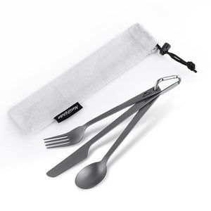 Naturehike Lightweight Titanium Cutlery Knife Fork Spoon Ultralight Portable