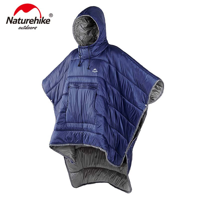 Naturehike Portable Water-resistant Camping Sleeping bag Cloak Style Lazy Sleeping Bag Winter Poncho